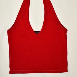 red brandy Melville halter top